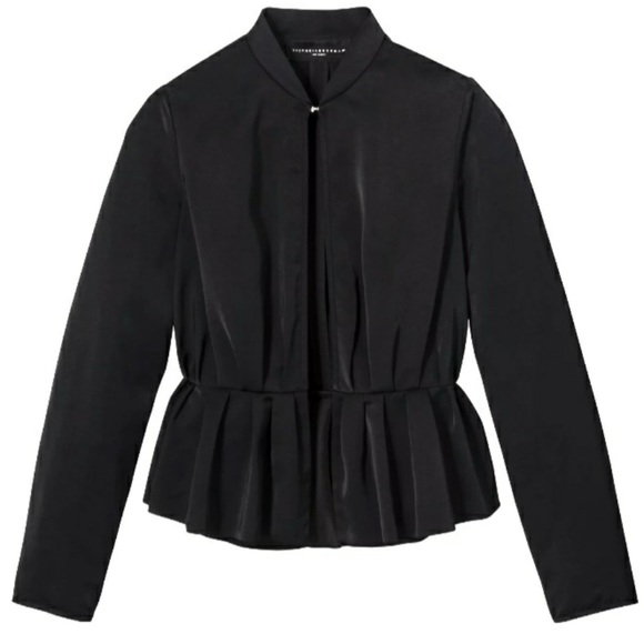 NWT Victoria Beckham Target Black Peplum Jacket - Picture 2 of 10